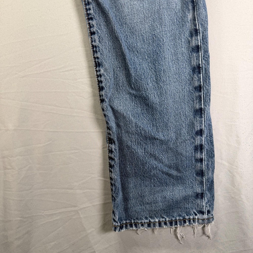Polo Ralph Lauren Jeans Mens 36x30 Medium Wash Denim Whisker Fade Slim Straight - Picture 2 of 15